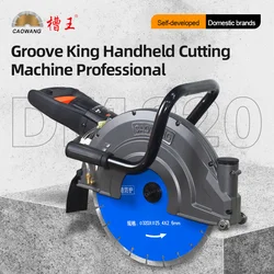 High Power Road Stone Cutting Machine Saw Wall Slotting Machine Concrete Water-cooled Dust-free Portable Large Single Slot