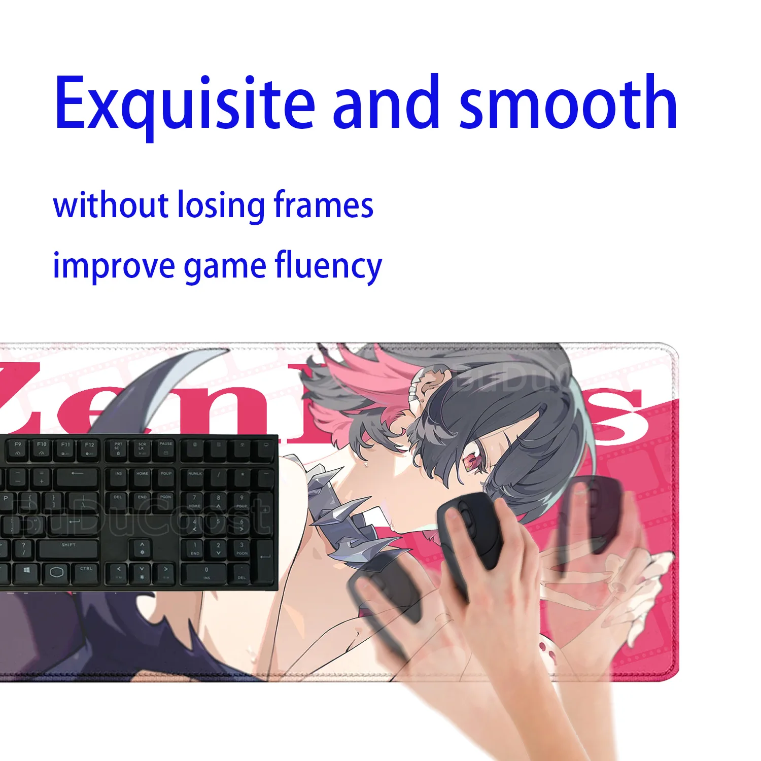 Game Zenless Zone Zero Mouse Pad ZZZ Ellen Joe Zhu Yuan Miyabi Nicole Large Game Rubber Mousepad Locking Edge Keyboard desk Mat