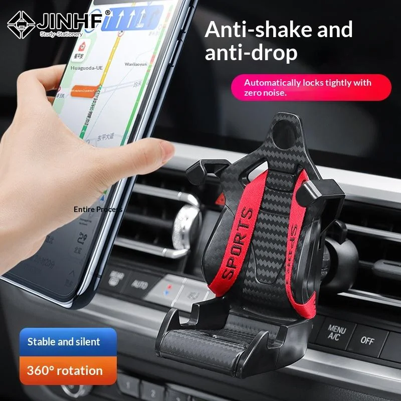 Racing Seat Car Phone Holder Mount Stand With Suction Cup For Phone Smartphone Mobile Cell Support Bracket