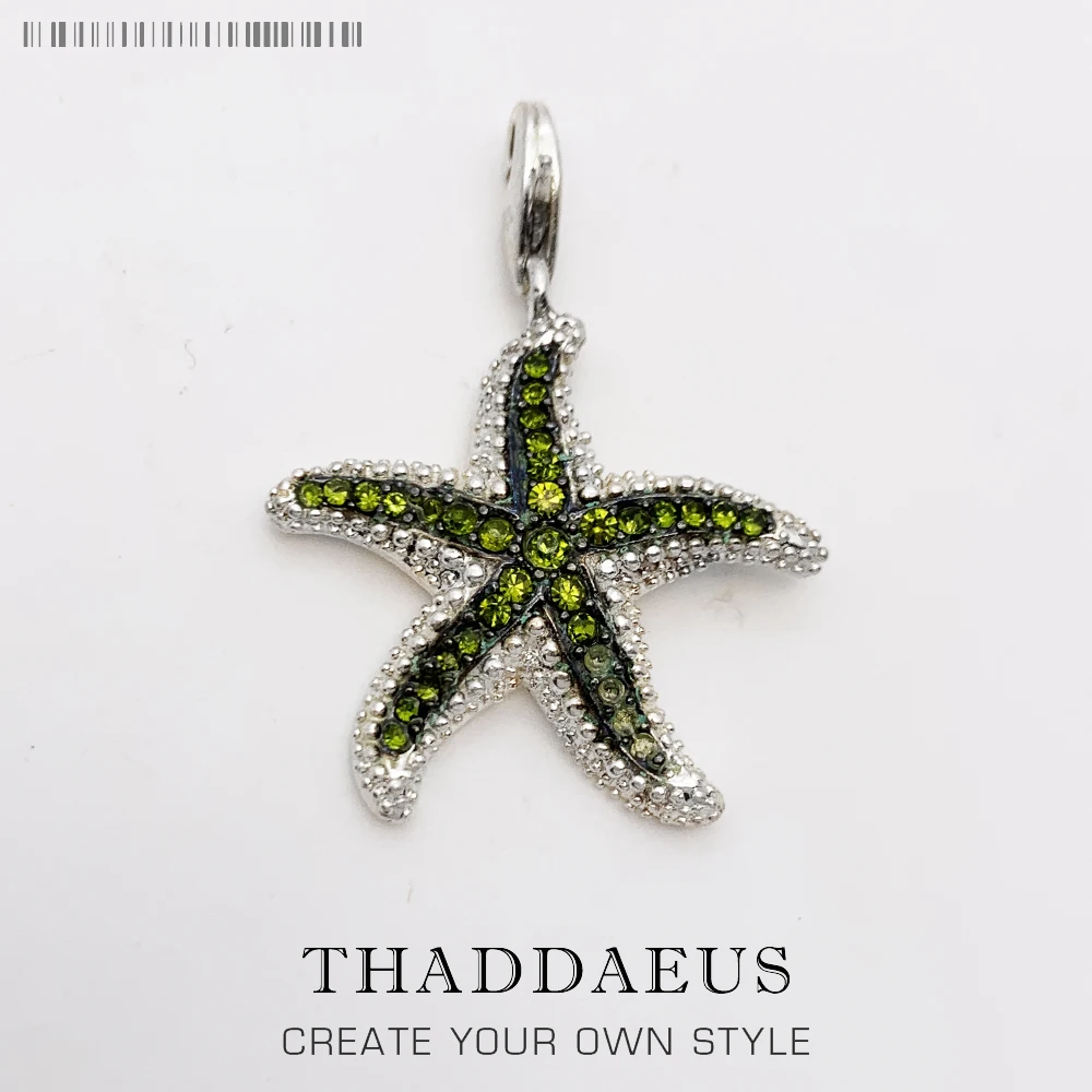 Pendant Green Starfish ,2017 Brand Fashion Trendy  Europe Bijoux Fashion Accessories Gift For  Woman Men