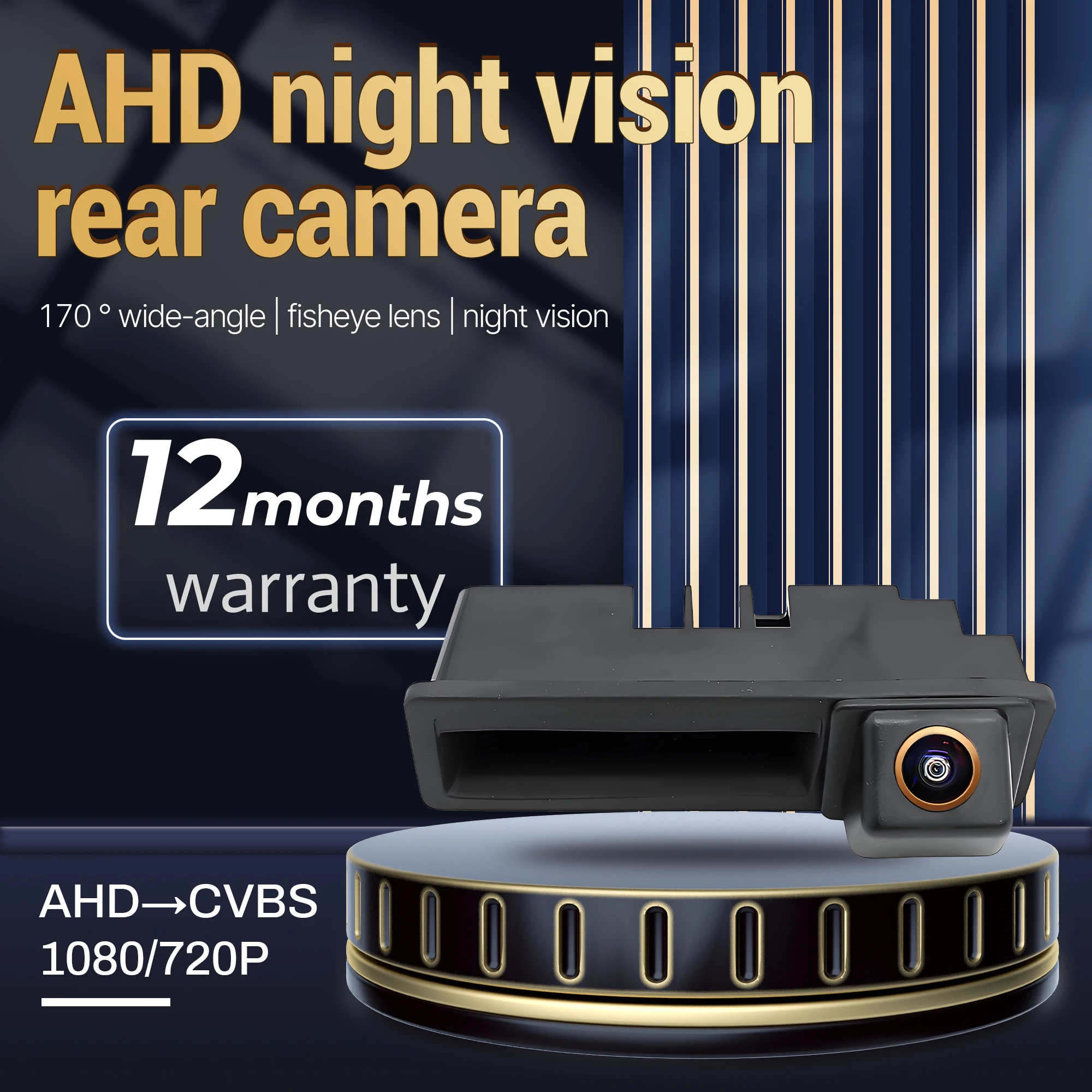 

Trunk Handle Camera For Audi A1 A3 A4 A6 A6L S5 Q5 Q7 2008-2012 170 Degree Fish Eye Lens CCD AHD 1080P Car Rear View