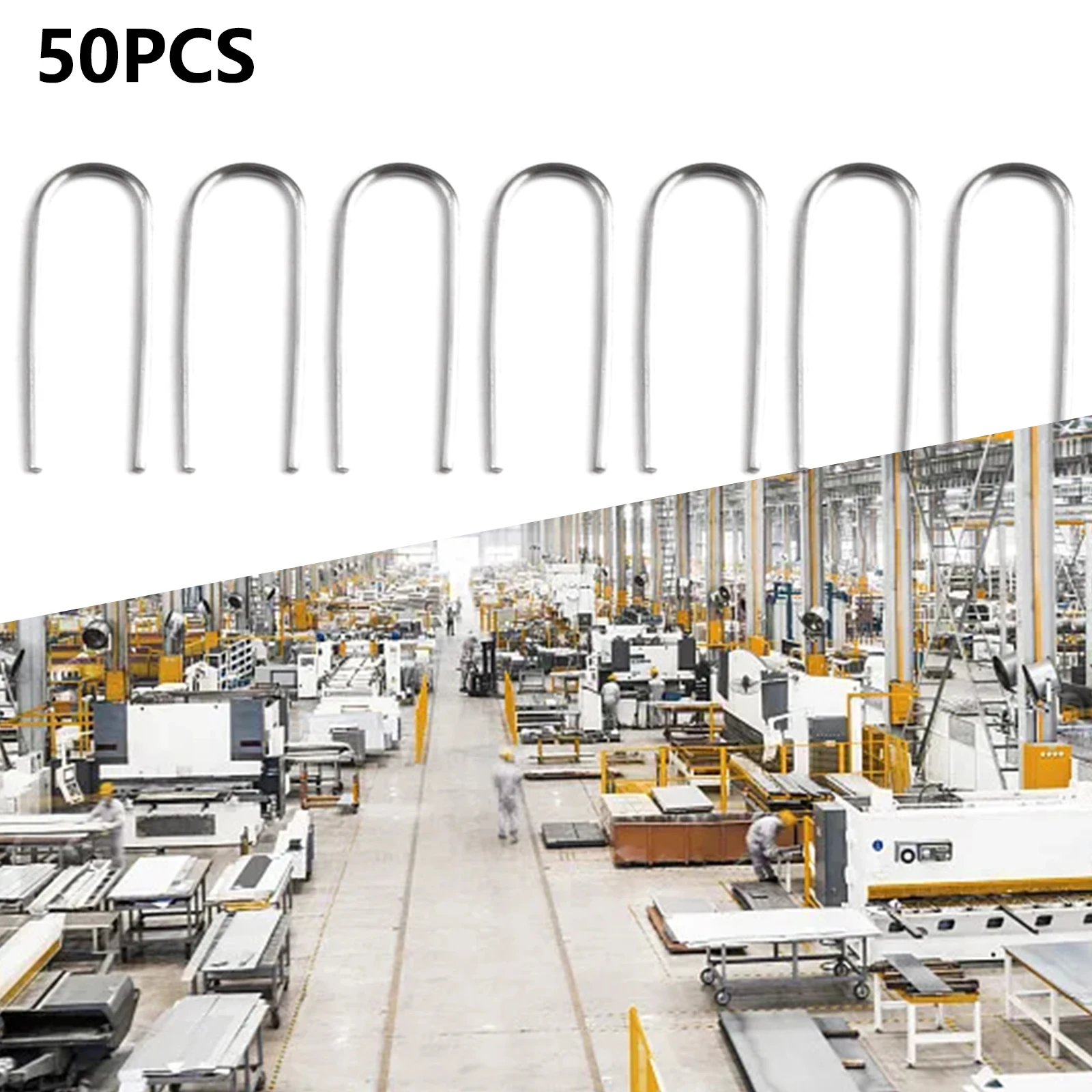 50Pcs/100Pcs/200Pcs U-shaped Wire Nichrome Wire 0.7 Mm High Heat Kiln Wire For Hanging Loop Jewelry Pendant Handcrafted Art Tool