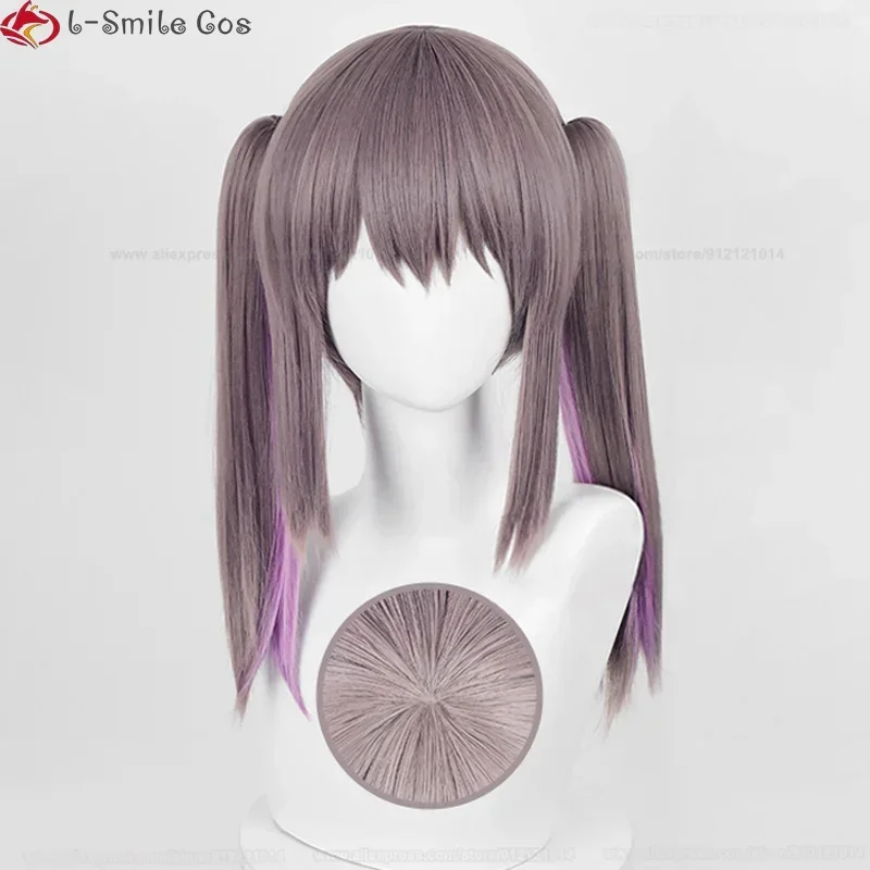 Oyama Mihari Cosplay Wig Anime I'm Now Your Sister! 35cm Purple Grey Anime Wigs Hairpins Heat Resistant Hair Party Wig + Wig Cap