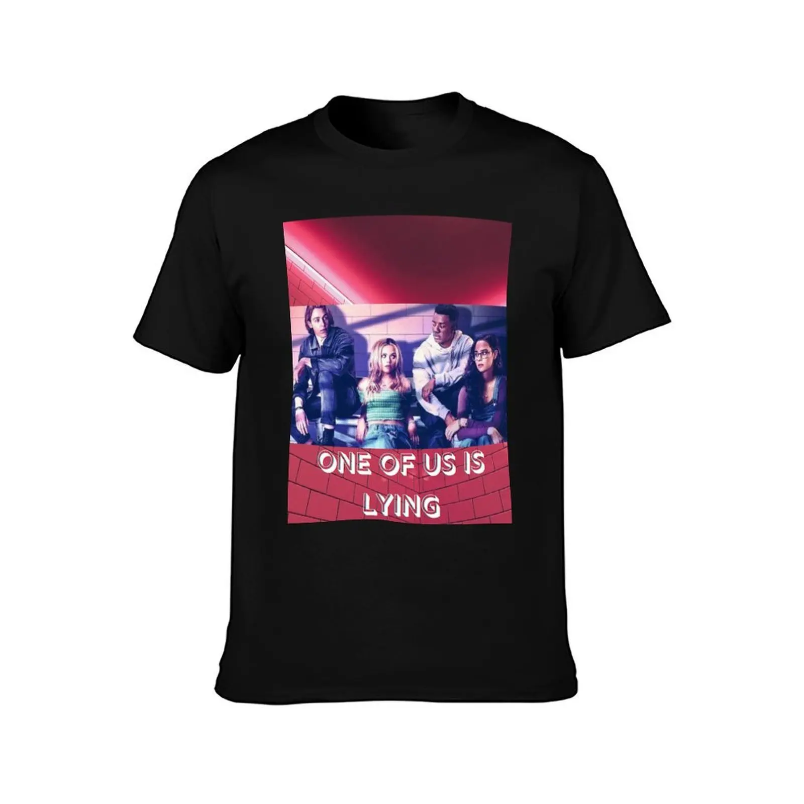 One of Us is Lying T-Shirt Trendy Casual Short Sleeve Shirt T-Shirt