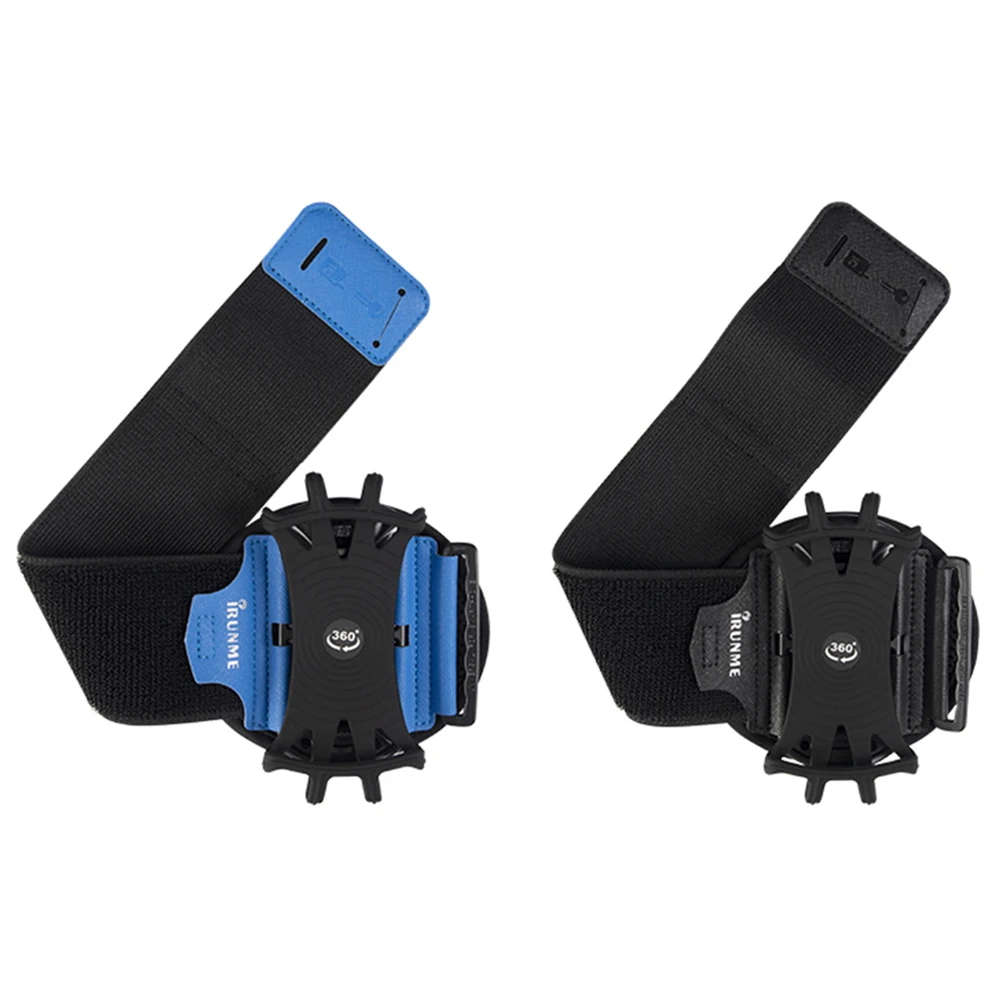 360 Degree Rotation Mobile Phone Holder Wearable Armband Wrist Case Adjustable Phone Wrist Bag Removable for Running Cycling