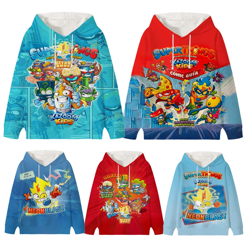 

Super Zings Hoodie Kazoom Kids Clothes Sweatshirts Superzings Suitable Baby Girls Boys Long Sleeve Antumn Pullover Sweater