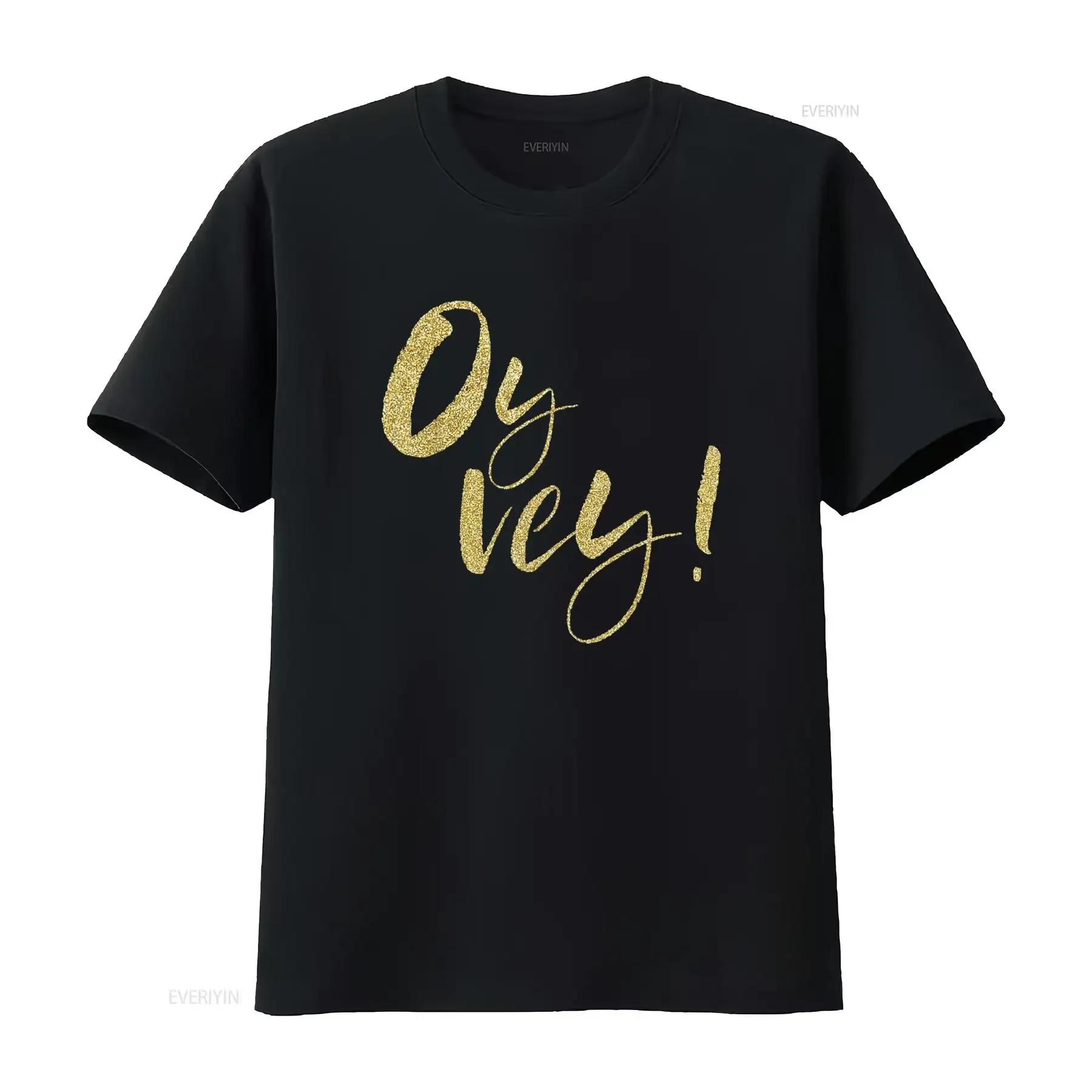 Oy Vey Funny Yiddish Jewish T Shirt vintage Washed Top For Everyday Wear Stretched Casual streetwear graphic Stylish fashion
