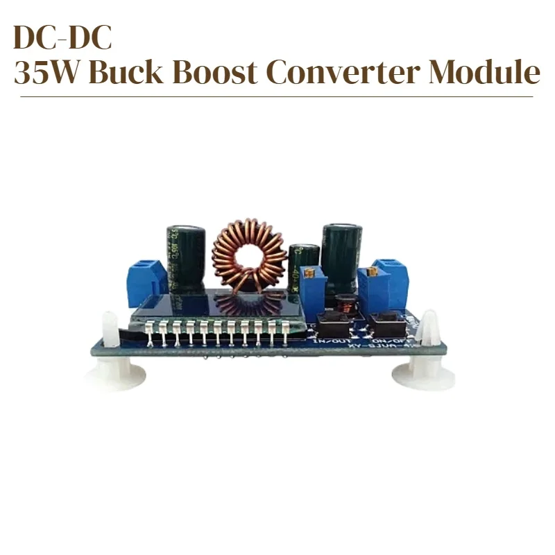 DC-DC Buck Boost Converter Module LCD Digital Voltmeter 5.5-30V to 0.5-30V 4A 35W Adjustable Step Up Down Voltage Regulator