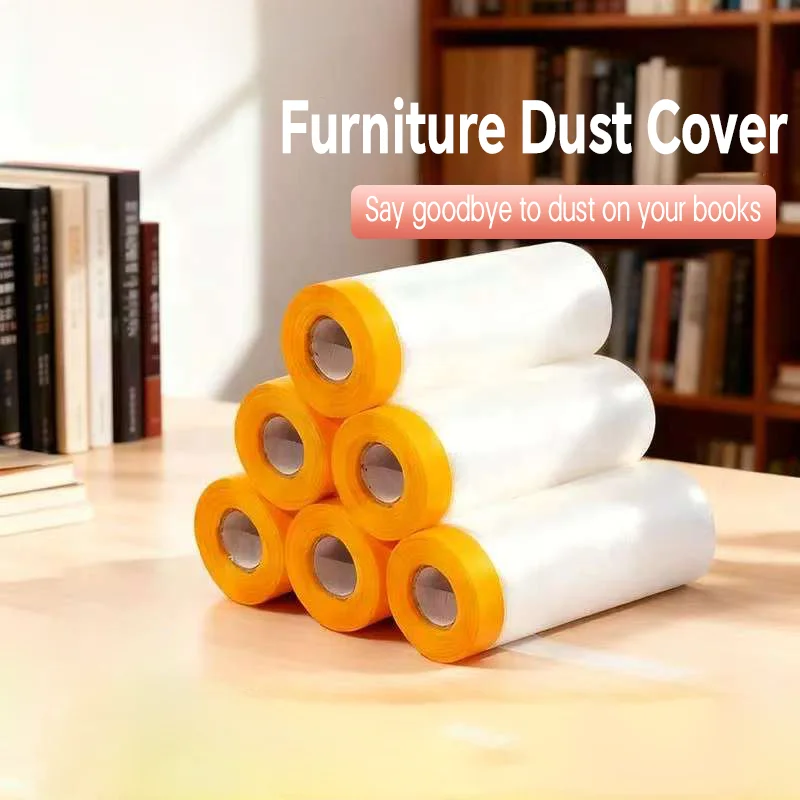 

Предварительно наклеенная маскирующая пленка с клеем, защитным покрытием для мебели, автомобилей, полов и стен