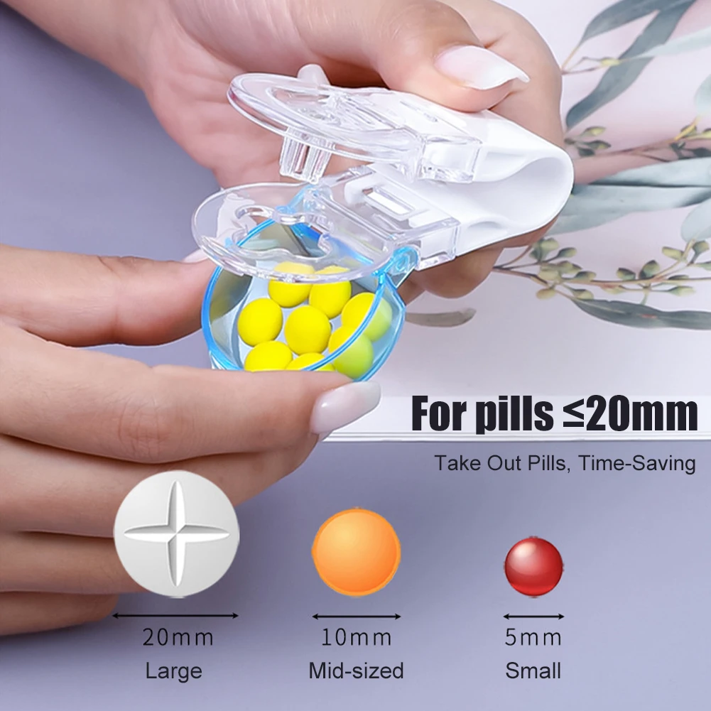 Portable Pill Taker Anti Pollution Artifact Medication Dispenser Reusable Pill Taker Cup Travel Medicine Organizer Pill Popper