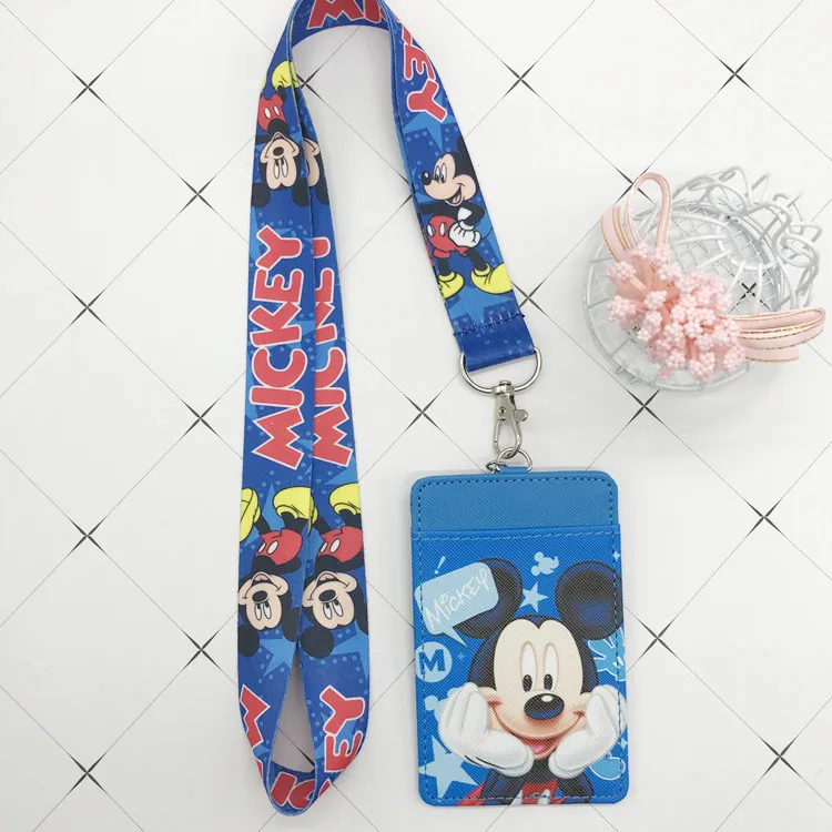 Disney Stitch PU portamonete portamonete portachiavi portachiavi cordino pasto carta bus porta carte borsa per monete borsa per documenti topolino