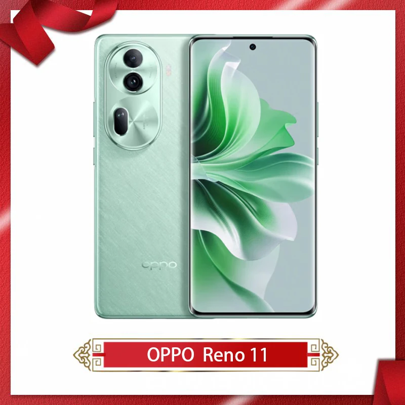 New Original OPPO Reno 11 Reno11 6.7inch OLED 5G Cell Phone MTK Dimensity8200 50MP Camera NFC 4800Mah 67W SuperVOOC