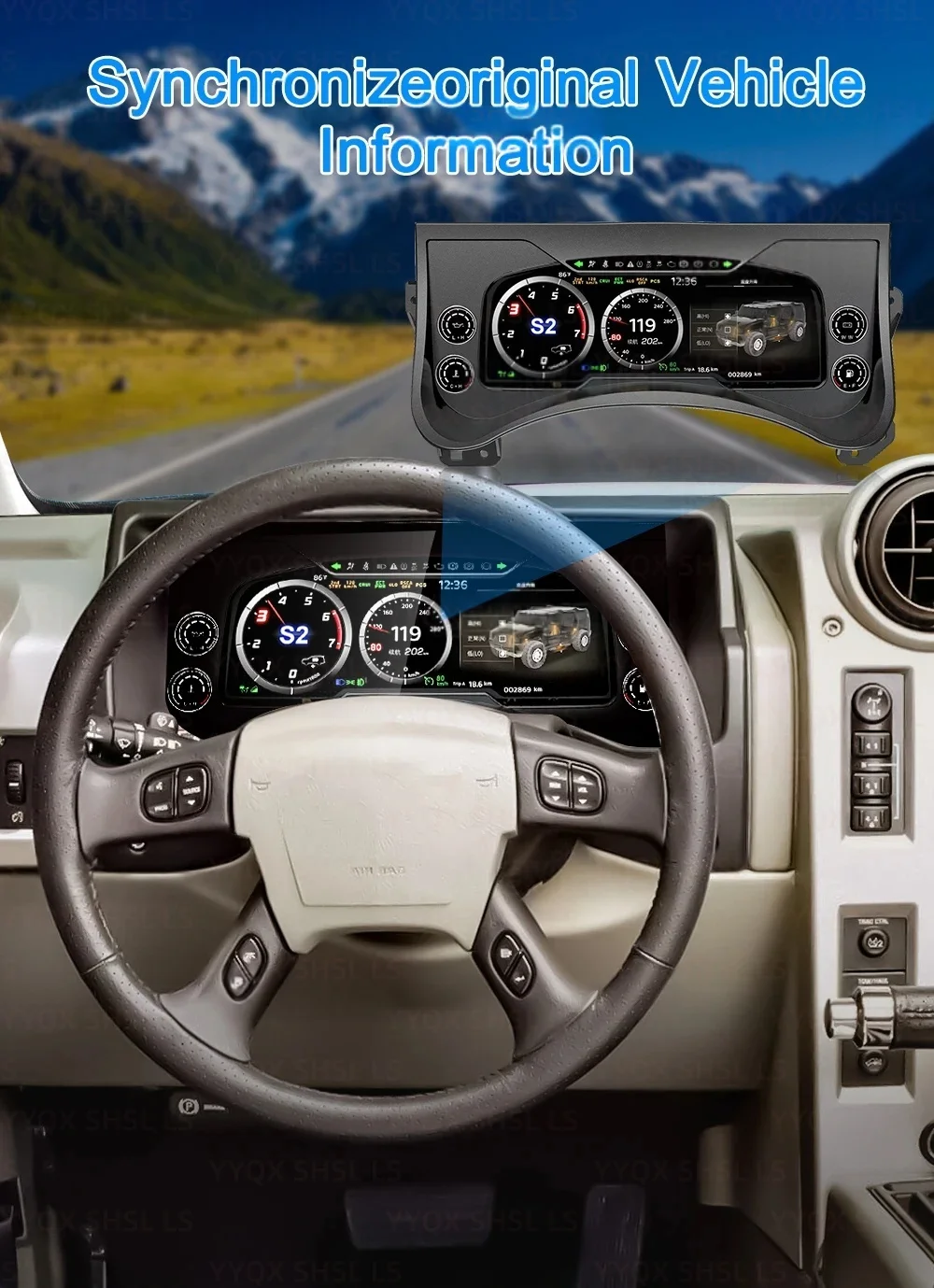 

RHD LHD для Hummer H2 2003 ~ 2009 измеритель скорости автомобиля ЖК-кластер приборная панель мультимедийный плеер модификация приборной панели автомобильный радиоприемник