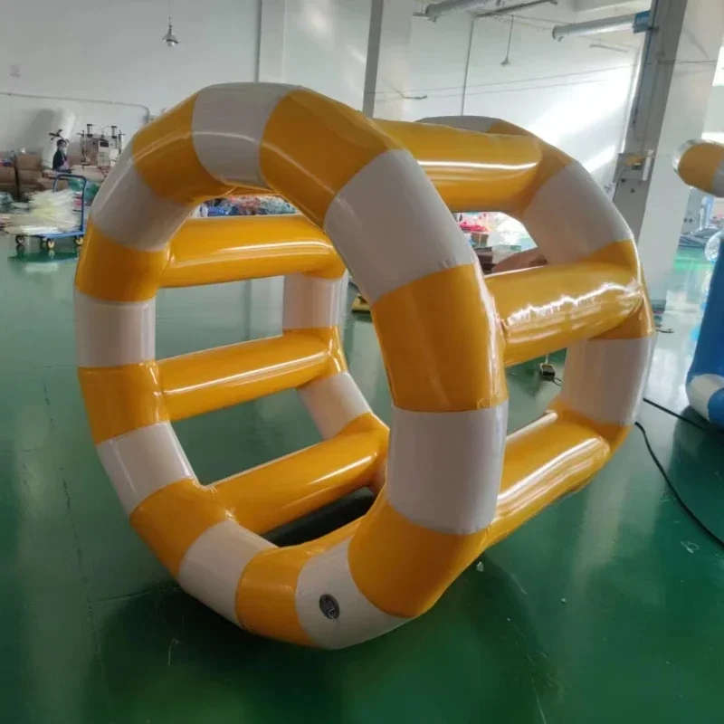 Commercial Inflatable Airtight Waterplay Play Object Hot Wheel Shape Air Roller Water Games Inflatable