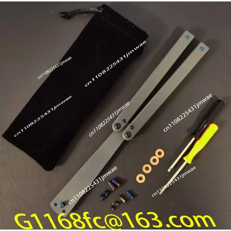 Practice Butterfly  Plastic Unshaved Folding Pocket  Balisong Trainer Part