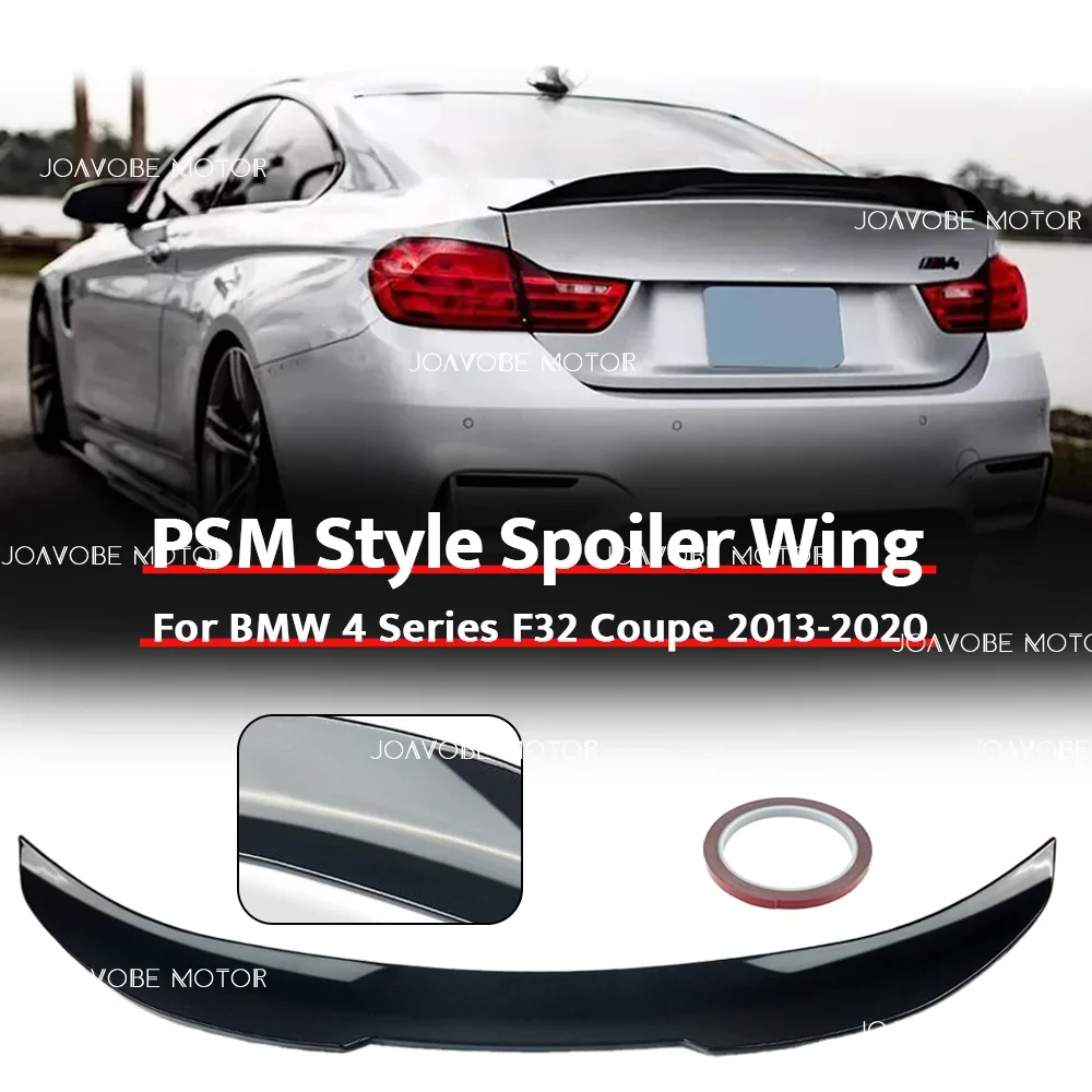 

Glossy Black PSM Style Rear Spoiler Wing For BMW 4 Series F32 Coupe 2013-2020