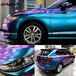 Glossy Matte Color Change Vinyl Film Car Stickers PVC Waterproof Air Release Chameleon Films DIY Auto Decoration Car Accessories