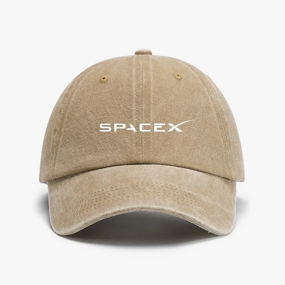 Fashion SpaceX Baseball Cap for Men Women Space X  Distressed Washed hat Headwear Outdoor casual adjustable sun hats