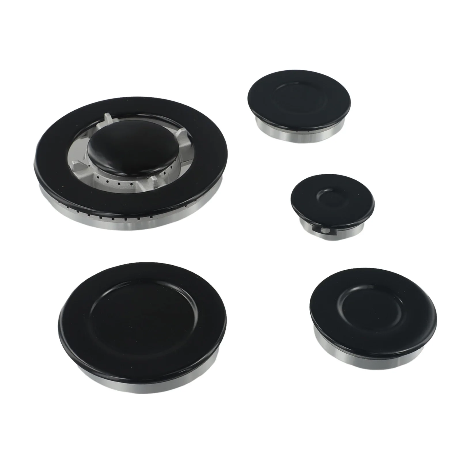 

Metal Gas Oven Stove Cap Set For Sabaf Stoves Crown Flame Cover Replacement Parts Designed For Gas Stoves Versatile Cooking
