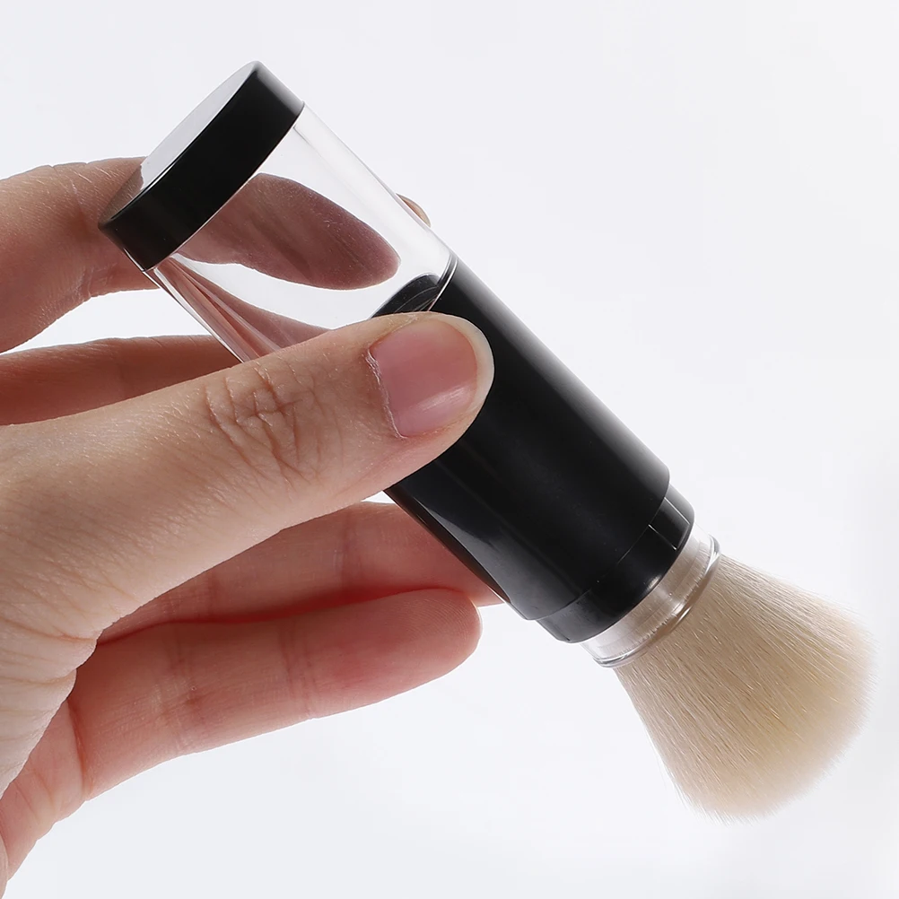 

2pcs Pressure Travel Makeup Brush Brush Portable Travel Loose Powder Foundation Soft Bristles Refillable Makeup Supplies