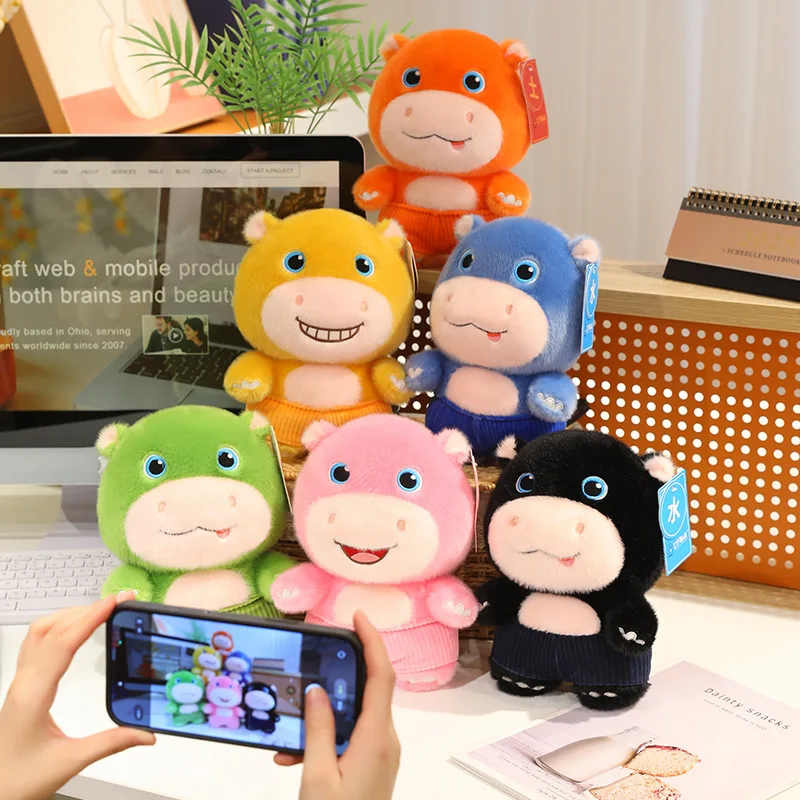 

Плюшевые игрушки «Счастливый бегемот» 25/30/40 см, мягкие куклы-бегемоты, коллекционные игрушки, декор для дома, подарки на день рождения для детей