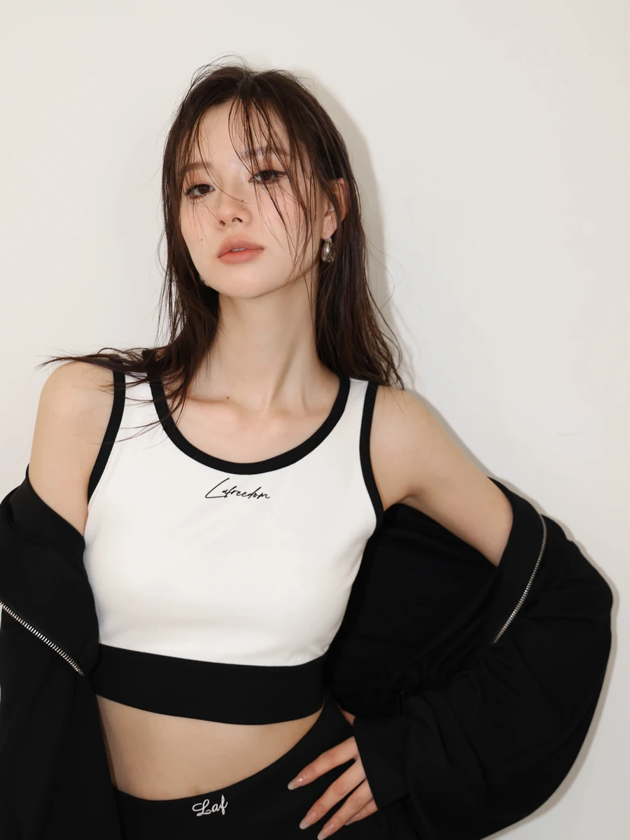 

Женский топ-бра LREEDOM на бретельках, сладко-пикантный, для ношения как нижнее или верхнее белье, из смесового хлопка, полиэстера и спандекса, весна 2023