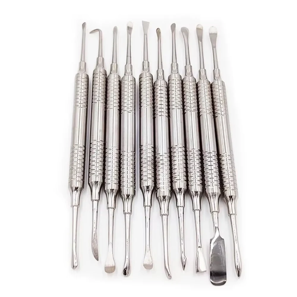 

Набор двухсторонних стоматологических лифтов, 10 шт., инструменты для хирургии полости рта, имплантат экстракции зубов с периодическим лифтом и втягивающим устройством