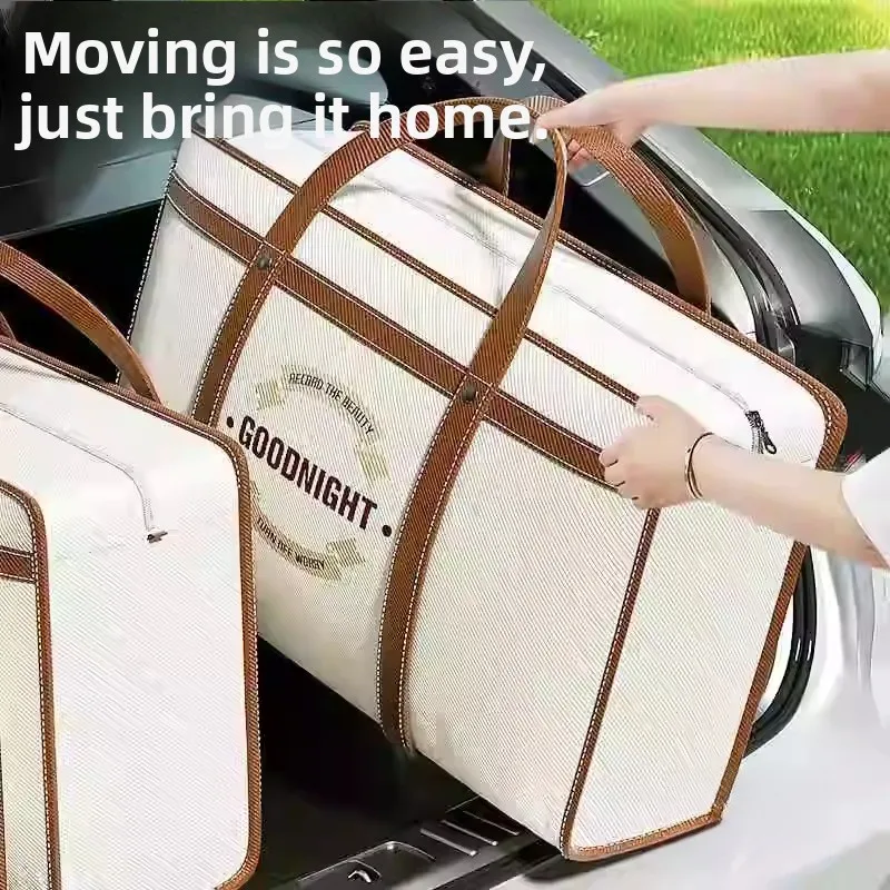 Large Capacity Canvas Storage Bag for Moving And Graduation Student Dormitory Clothing And Quilt Storage Bag Household Dustproof