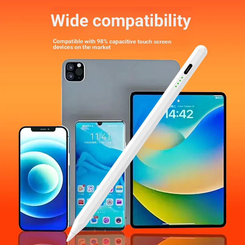 Image of P+7 Universal-Stylus-Stift für Android IOS Kapazitiver Touchscreen-Stift für iPad Apple Pencil für Huawei Xiaomi Samsung Tablet-Stift