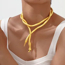 Snake Choker Necklace for Women, Adjustable Multi Layers Punk Chunky Necklace, Brand New Birthday Party Gift