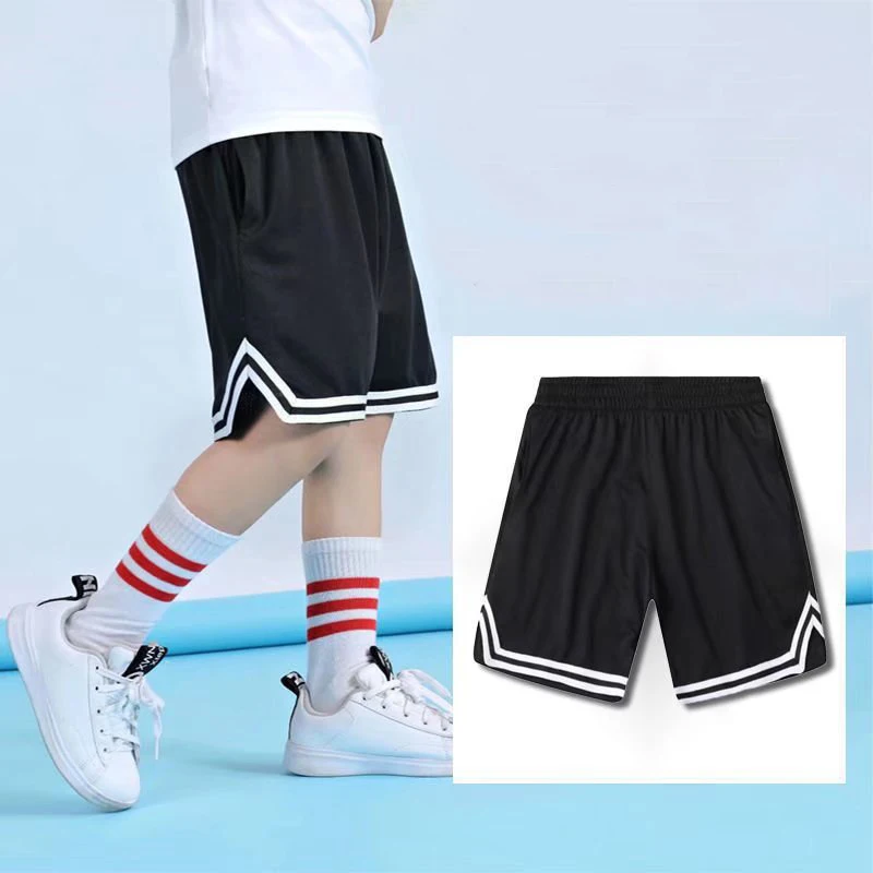 Kids Basketball Shorts Summer Boy Quick-drying Running Football Sports Shorts Children's Leisure Joker Outdoor Beach Pants 5-16Y