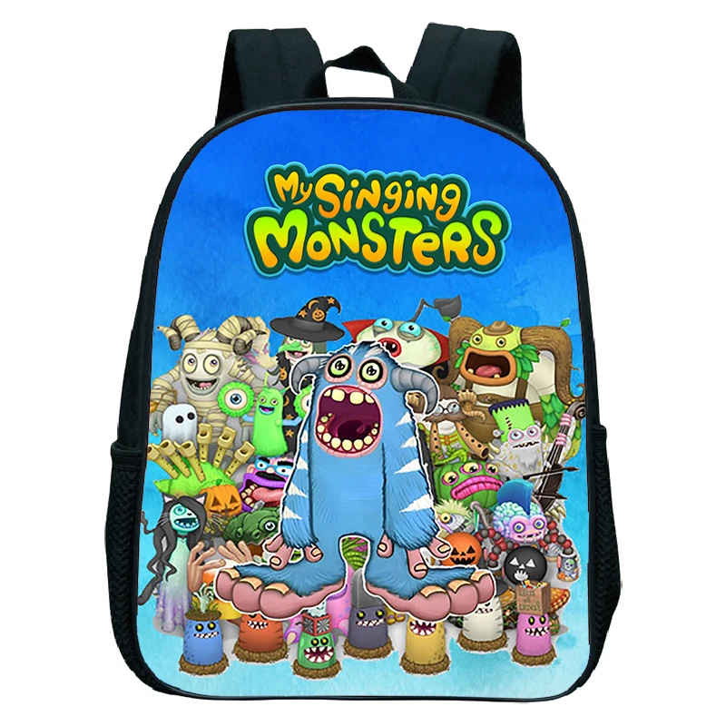 

Kids Kindergarten Bag My Singing Monsters Cartoon Print Backpack Boys Girls School Bags 12 Inch Lightweight Backpack Toddler Bag