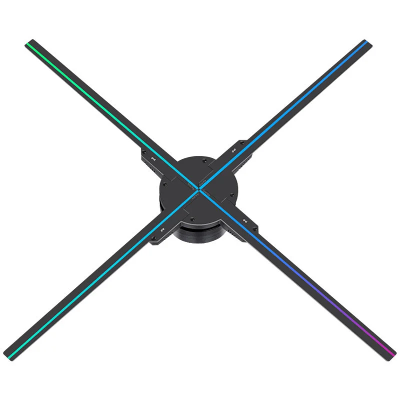 Naked Eye 3D Hologram Fan, LED Fan Display Air Imaging Suspended Stereoscopic Advertising Holographic Projector