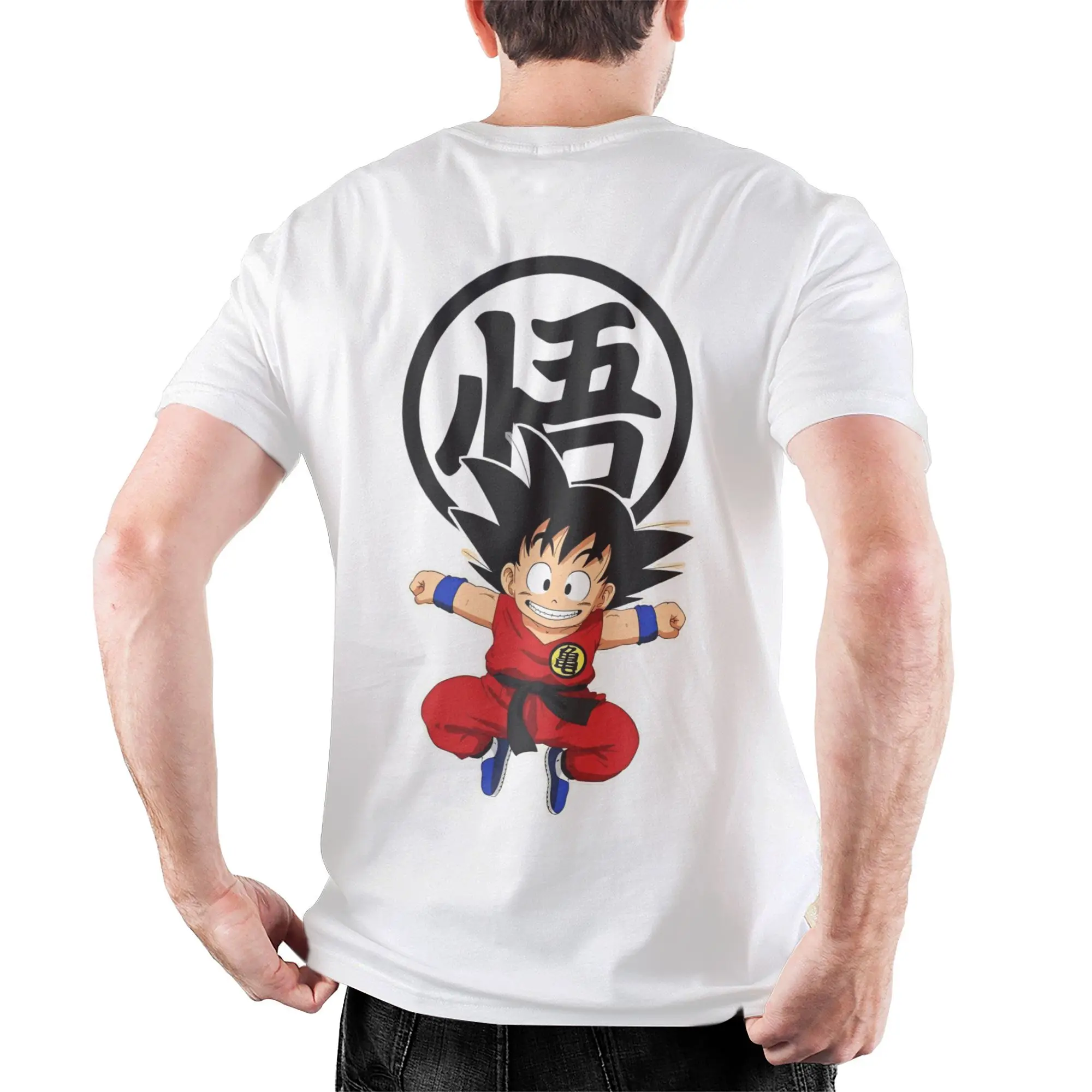 Funny Dragon Ball Z T-Shirt Men Cotton Short Sleeve Goku DBZ Anime Round Neck Summer Clothes