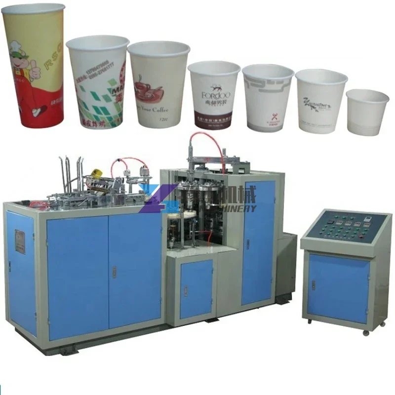 Hot Selling Sold 80countrys High Speed Manual Automatic Forming Paper Plate Coffee Tea Paper Cup Making Machine