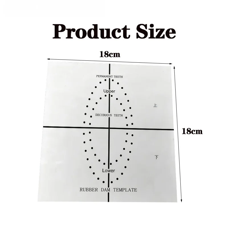 Dental Rubber Dam Punch Hole Positioning Board Sheets Endodontic Rubber Dam Perforator for Dental Lab and Clinical Use