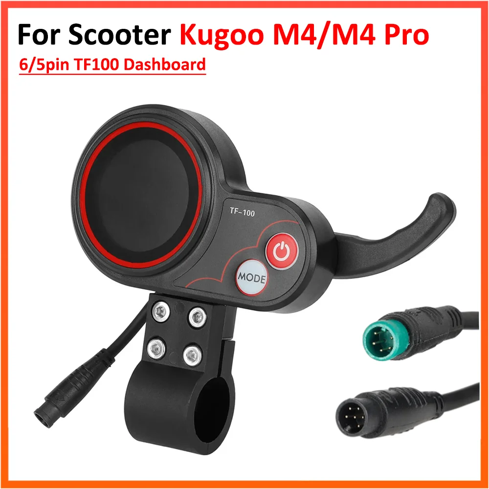 

6/5-контактная приборная панель TF100 для электрического скутера KUGOO M4, панель связи, детали дисплея