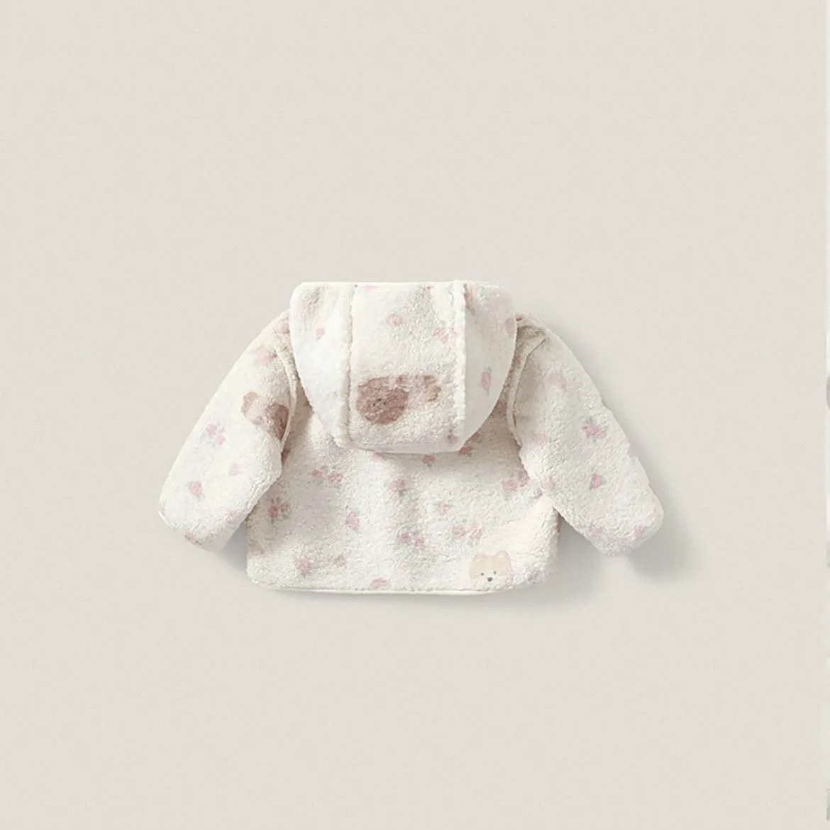 Girls' Fleece Thickened Jacket Autumn and Winter New Hooded Clothes Children's Winter Clothing 3