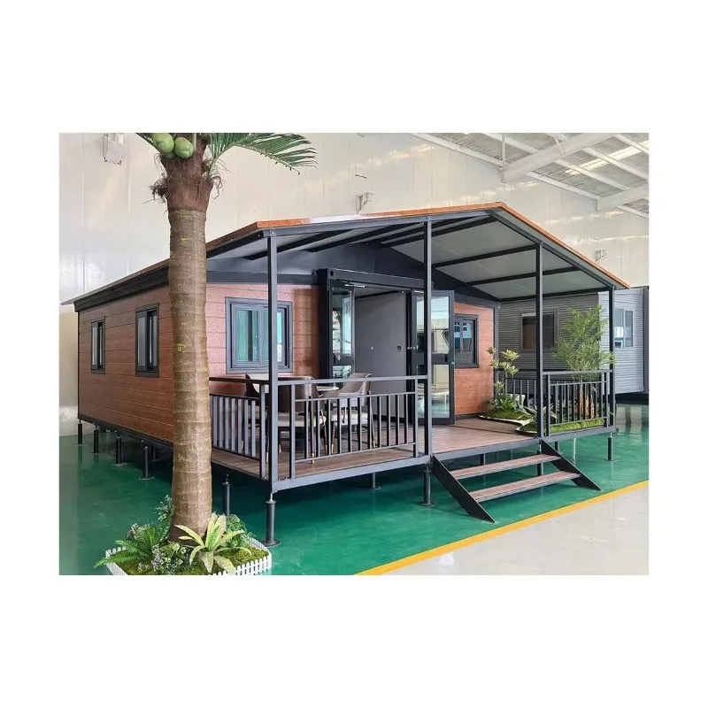 High Wind Resistance Foldable House Reinforced Corner Steel Prefab Container Home Coastal Typhoon Area Safe Living Accommodation