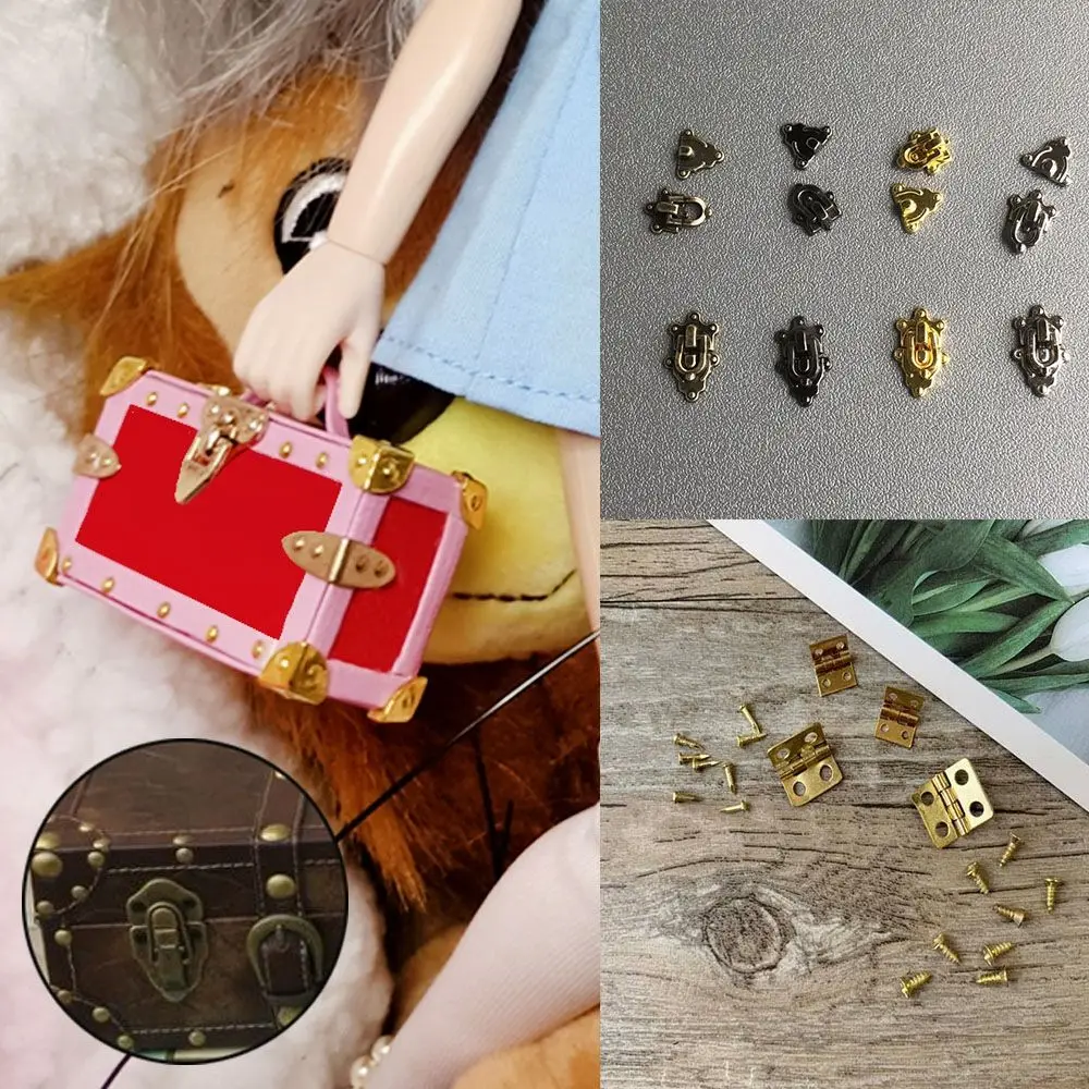 

Комплектующие для DIY-боксов: металлические уголки для кукольных домиков, защитные уголки для чемоданов, детали для сумок