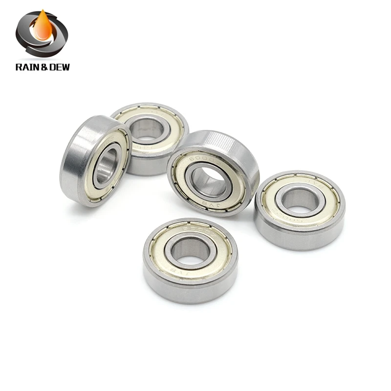 2PCS Deep Groove Ball Bearings 6000 6001 6002 6003 6004 6005 ZZ  ABEC-7 Bearing High Quality Chrome Steel