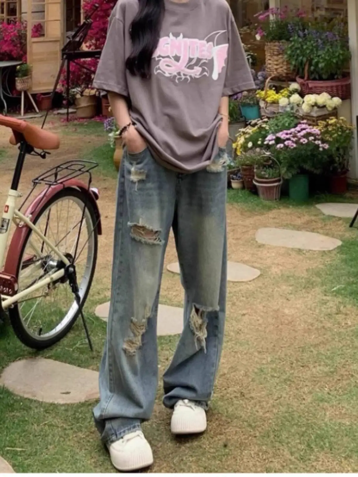 

Джинсы женские, длинные брюки, элегантные джинсовые брюки, облегающие сексуальные прямые брюки с высокой талией и карманами на пуговицах, лето 2025