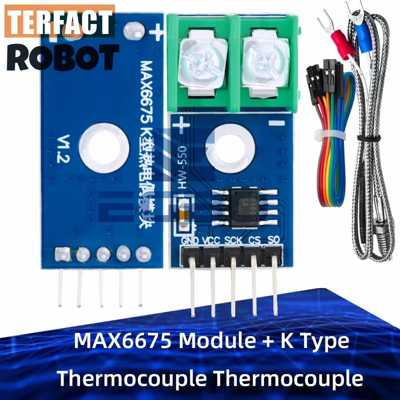 EGBO  MAX6675 Module + K Type Thermocouple Thermocouple Senso Temperature Degrees Module for arduino