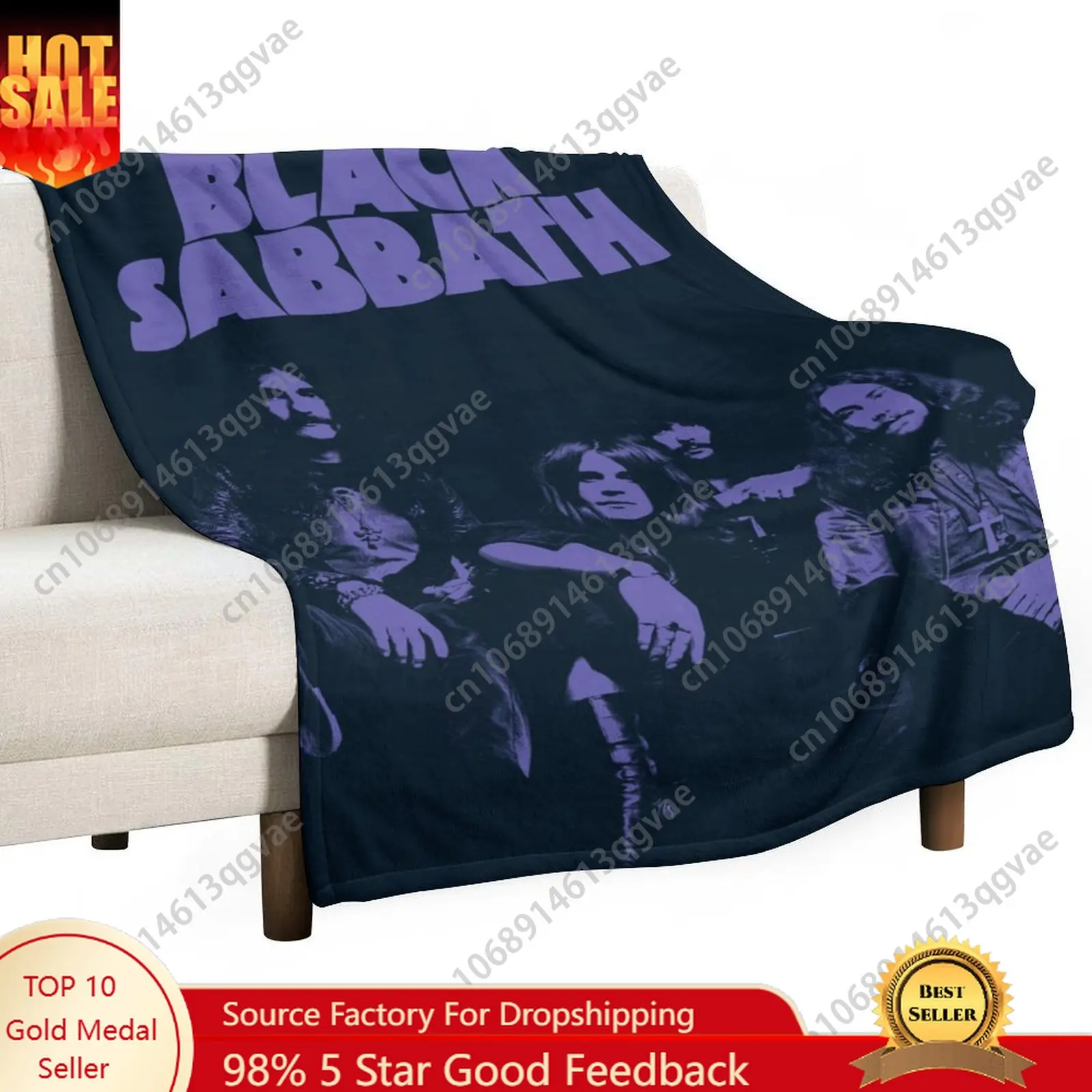 

Black Sabbath Band Flannel Blankets Are Soft Comfortable and Warm Perfect for Winter Naps Homes Offices Travel Camping and More