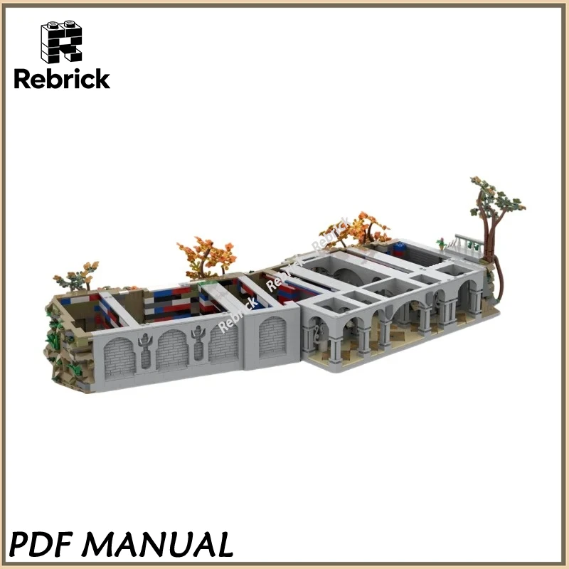 

MOC 10316 Rivendell Base with Ancestral Hall Building Blocks Elven Forest Scene Assembly Bricks Set Toys