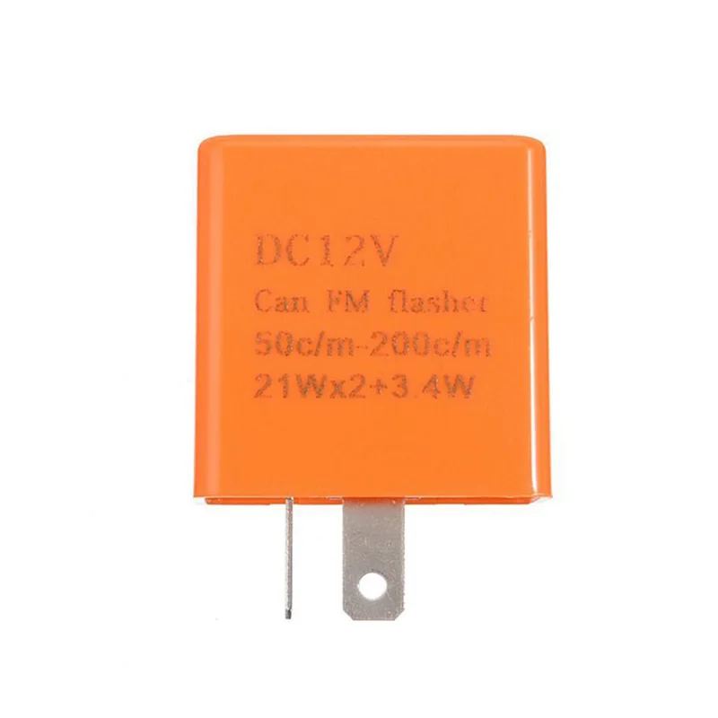 2Pin LED Flasher Relay 12V High Power LED Blinker Indicator Relays For Motorcycle 50C/m-200C/m Motorbike Accessories