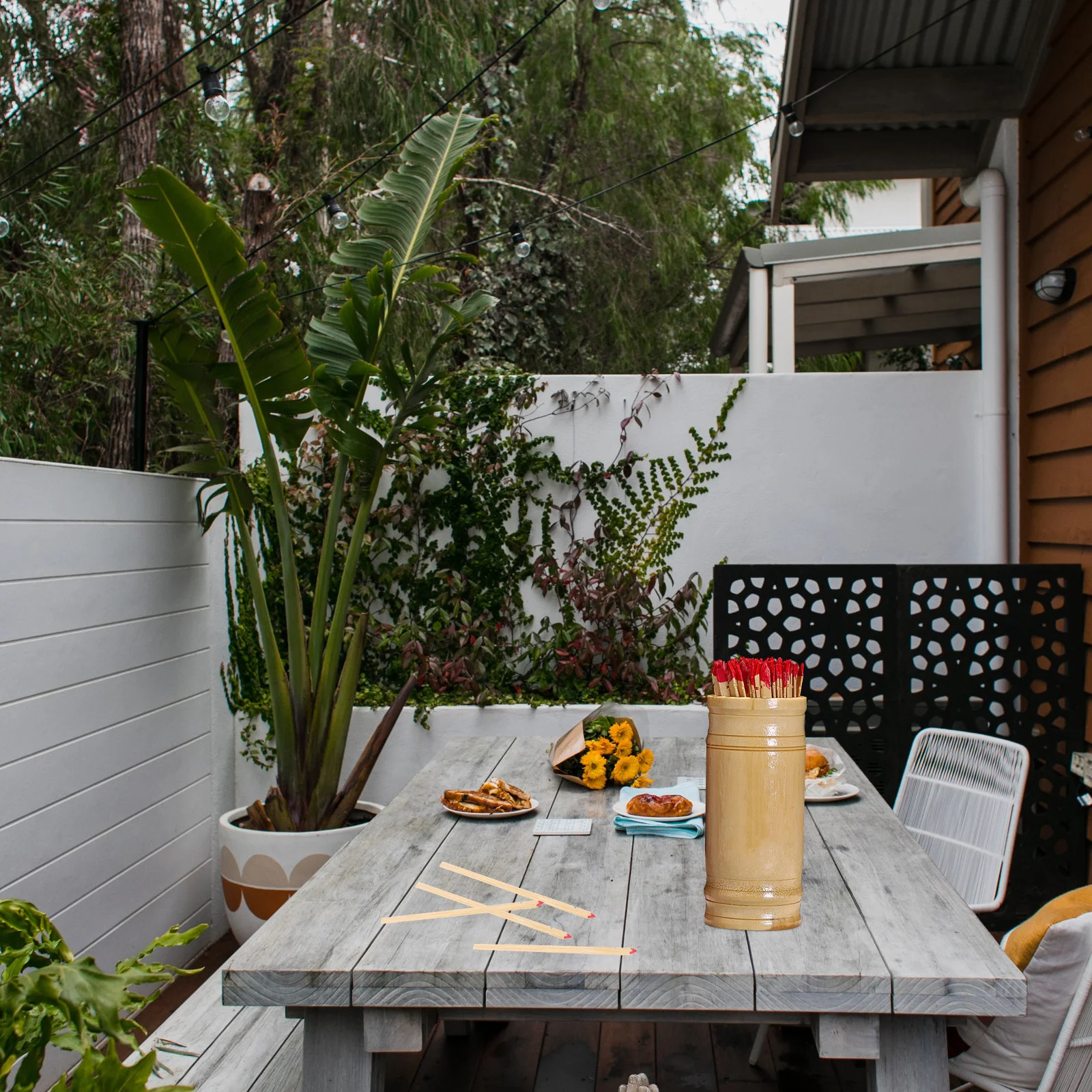 

100Pcs Blank Chinese Buddhism Fortune Sticks Vintage Bamboo Divination Prop Tools for Home Office Temple Games