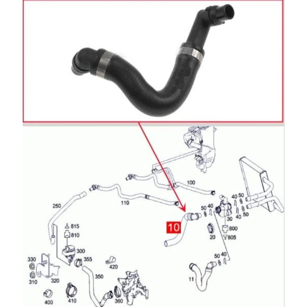 2118328494 Car Air Conditioning Heater Water Valve Hose Pipe for Mercedes Benz E Class W211 E230 E280 E350 CLS350 M272 2002-2008