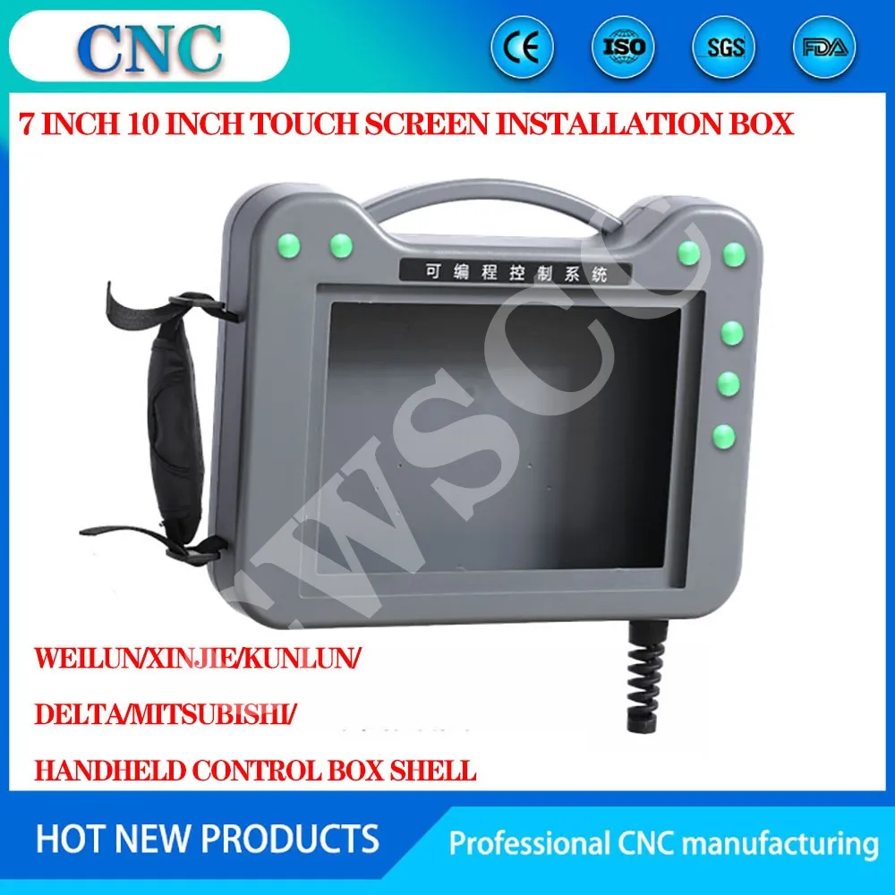 Plc Handheld Touch Screen Installatie Doos 7 Inch 10 Inch Handheld Control Box 5 Inch Plastic Shell Delta