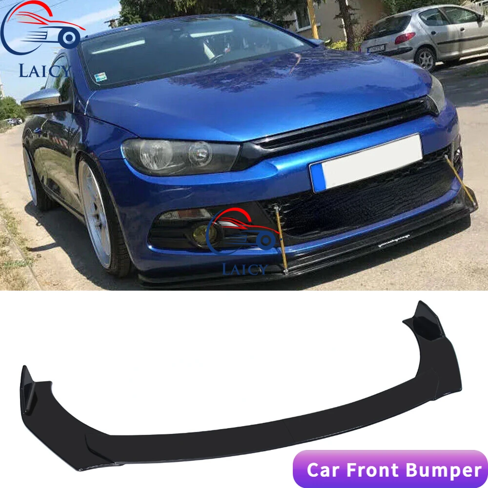 LAICY For VW Scirocco 2008-2017 Car Front Bumper Lip Chin Spoiler Splitter Body Kit Guard Deflector Lips Covers Car Accessories